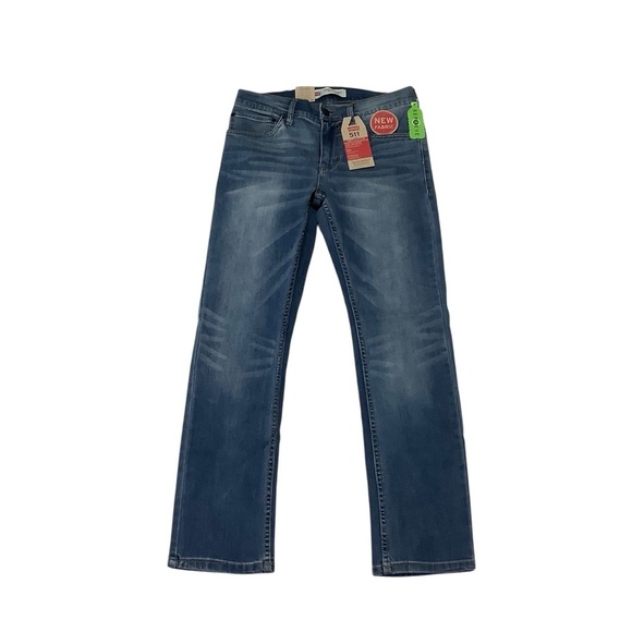 NWT Levi’s 511 Slim Performance Jeans Dark Wash Sz 16 - Picture 1 of 9